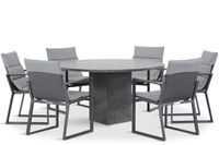 Lifestyle Treviso/Graniet 140 cm dining tuinset 7-delig