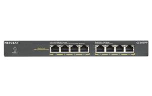 Netgear GS308PP Unmanaged Gigabit Ethernet (10/100/1000) Power over Ethernet (PoE) Zwart