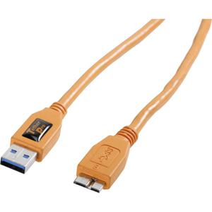 Tether Tools CU5454 USB-kabel USB 3.2 Gen 1 (3.1 Gen 1) 4,6 m USB A Micro-USB B Oranje