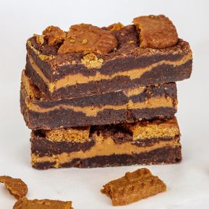 Lotus Speculoos Brownie - 6 Brownies Per Post - Brievenbus Pakket