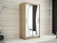 Kast WAVRE 2 schuifdeuren 120 cm sonoma/wit