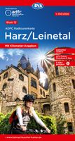 Fietskaart 12 ADFC Radtourenkarte Harz Leinetal | BVA BikeMedia