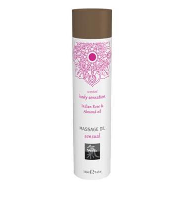 Shiatsu Sensual Massage Olie - Indiase Roos & Amandel (100ml)