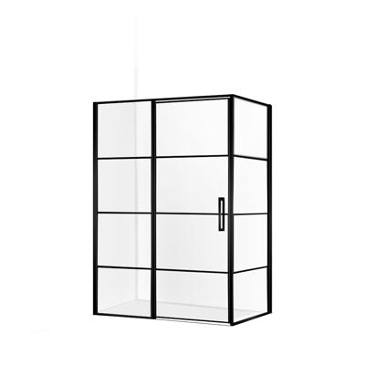 Douchecabine Collins Mat Zwart Vierkant 100x100cm Draaideur Links Antikalk Helderglas 8mm Veiligheidsglas Easy Clean Douchecabine Collins Mat Zwart Vierkant 100x100cm Draaideur Links Antikalk Helderglas 8mm Veiligheidsglas Easy Clean