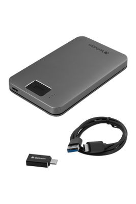 Verbatim Executive Fingerprint Secure 1 TB Externe harde schijf (2,5 inch) USB 3.2 Gen 1 (USB 3.0) Grijs 53652