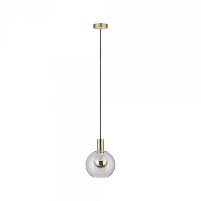 Paulmann Esben 79725 Hanglamp LED E27 20 W Transparant, Messing (geborsteld)