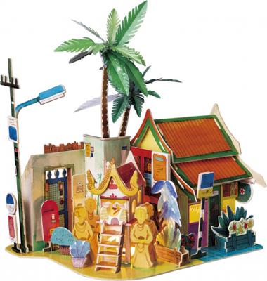 Robotime 3D-modelbouw Chiang Mai led 23 cm hout 123-delig Robotime 3D-modelbouw Chiang Mai led 23 cm hout 123-delig