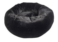 Foeiii hondenmand cozy pluche relax donut zwart 70x22x22 cm