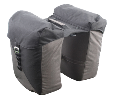 Kt Racktime rt vida dubbele fietstas snapit 2.0 black/grey Kt Racktime rt vida dubbele fietstas snapit 2.0 black/grey