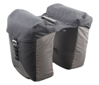 Kt Racktime rt vida dubbele fietstas snapit 2.0 black/grey