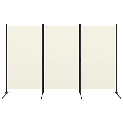 vidaXL Kamerscherm met 3 panelen 260x180 cm crèmewit