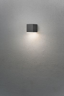 Konstsmide Monza 7990-370 LED-buitenlamp (wand) Energielabel: F (A - G) LED LED vast ingebouwd 6 W Antraciet