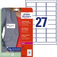 Avery-Zweckform L4784-20 Naametiketten 63.5 x 29.6 mm Acetaatzijde Wit 540 stuk(s) Weer verwijderbaar Laser (kleur), Laser (zwart/wit), Handschriften - thumbnail