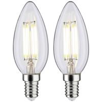 Paulmann 70453 LED-lamp Energielabel F (A - G) E14 Kaars 4.8 W Neutraalwit (Ø x h) 35 mm x 98 mm 2 stuk(s) - thumbnail