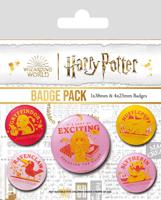 Harry Potter Pin-Back Buttons 5-Pack Witty Witchcraft - thumbnail