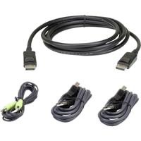 ATEN KVM Aansluitkabel [1x DisplayPort stekker, USB-A 2.0 stekker, Jackplug male 3,5 mm - 1x USB 2.0 bus B, Jackplug male 3,5 mm, DisplayPort stekker] 3.00 m - thumbnail