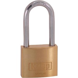 Kasp K12040L40D Hangslot 40 mm Goud-geel Sleutelslot