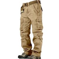 Voor heren Cargohosen Cargo-broek Wandelbroek 8 zak Effen Comfort Ademend Buiten Dagelijks Uitgaan 100% katoen Modieus Casual Grijs Groen Legergeel Lightinthebox