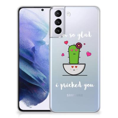 Samsung Galaxy S21 Plus Telefoonhoesje met Naam Cactus Glad