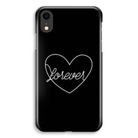 Forever heart black: iPhone XR Volledig Geprint Hoesje - thumbnail