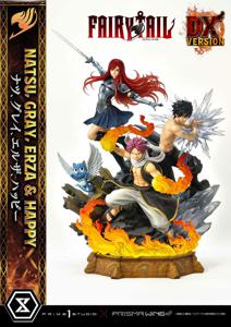 Fairy Tail PVC Statue 1/6 Natsu, Gray, Erza, Happy Deluxe Version 57 Cm