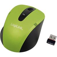 LogiLink Muis ID0048 optische draadloze muis (2,4 GHz, 1600 dpi) groen