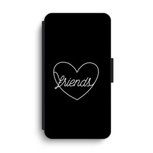 Friends heart black: iPhone XS Max Flip Hoesje