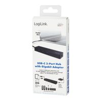 LogiLink UA0313 laptop dock & poortreplicator USB 3.2 Gen 1 (3.1 Gen 1) Type-C Zwart - thumbnail