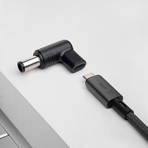 Akyga AK-ND-C08 tussenstuk voor kabels USB-C 7.4 x 5.0 mm Zwart