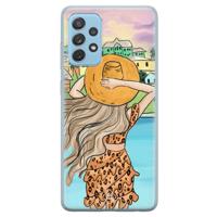 Samsung Galaxy A52 (5G) siliconen hoesje - Sunset girl
