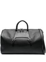 Santoni sac cabas à logo embossé - Noir