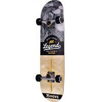 Legend skateboard 31 inch junior Abec 7 zwart/grijs