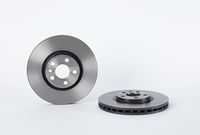 Remschijf COATED DISC LINE BREMBO, Remschijftype: Binnen geventileerd, u.a. für Fiat, Citroën, Peugeot, Lancia