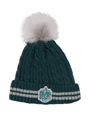 Cinereplicas Slytherin Pompom Beanie Pet Acryl, Polyester