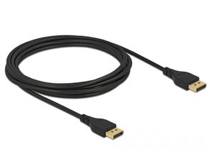 Delock 85910 DisplayPort-kabel 8K 60 Hz 2 m DP 8K gecertificeerd zonder vergrendeling