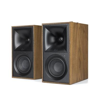 Klipsch: The Fives Draadloze Boekenplank Speakers 2 stuks - Walnoot