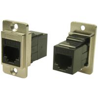 Cliff CP30724M Dualslim metaal Cat3 RJ12 CSK CP30724M Adapter, inbouw Nikkel, Zwart 1 stuk(s)