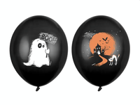 Halloween Ballonnen Spook Zwart (6st) - thumbnail