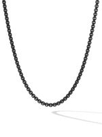 David Yurman collier en or jaune 14ct et acier inoxydable - Noir