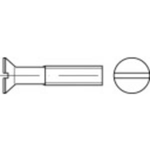 TOOLCRAFT TO-5450397 Verzonken schroeven M4 16 mm Sleuf DIN 963 Messing Galvanisch vernikkeld 200 stuk(s)