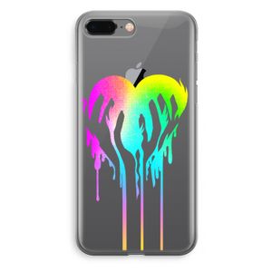 Hold My Heart: iPhone 8 Plus Transparant Hoesje