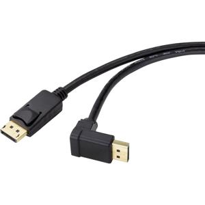 Renkforce SP-9163728 DisplayPort-kabel DisplayPort Aansluitkabel DisplayPort-stekker, DisplayPort-stekker 1.00 m Zwart Vergulde steekcontacten