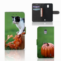 Nokia 2 Telefoonhoesje met Pasjes Kitten - thumbnail