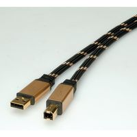 ROLINE GOLD USB 2.0 kabel, type A-B, 3 m - thumbnail