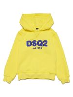 DSQUARED2 KIDS hoodie en coton à logo imprimé - Jaune - thumbnail