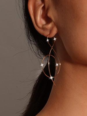 Mode Opmerkingen: Eenvoudig Lijn oorbellen