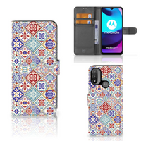 Motorola Moto E20 | E30 | E40 Bookcase Tiles Color - thumbnail