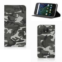Motorola Moto C Plus Hoesje met Magneet Army Light
