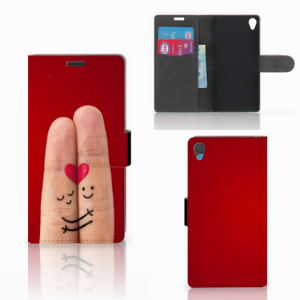 Sony Xperia Z3 Wallet Case met Pasjes Liefde - Origineel Romantisch Cadeau