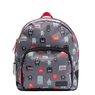 Zebra Trends rugzak Wild Monsters grijs